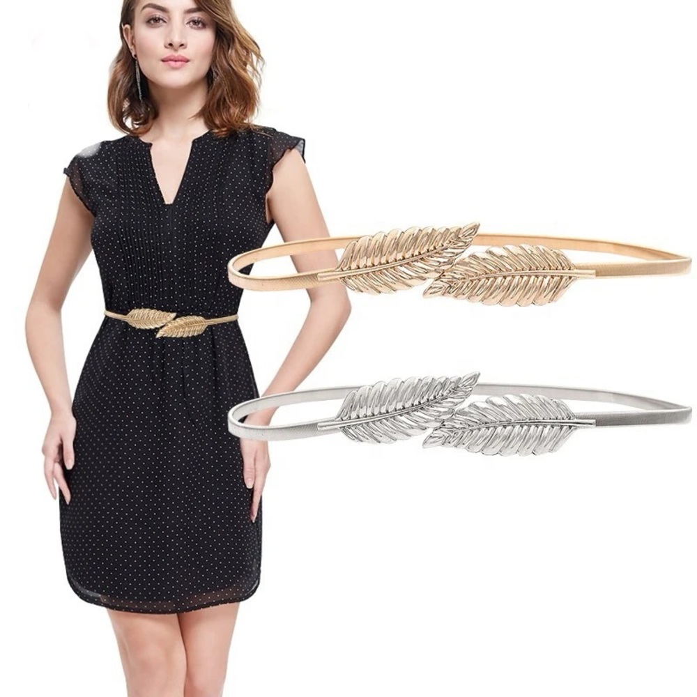 Chic Silver, Gold  Leaf Belts